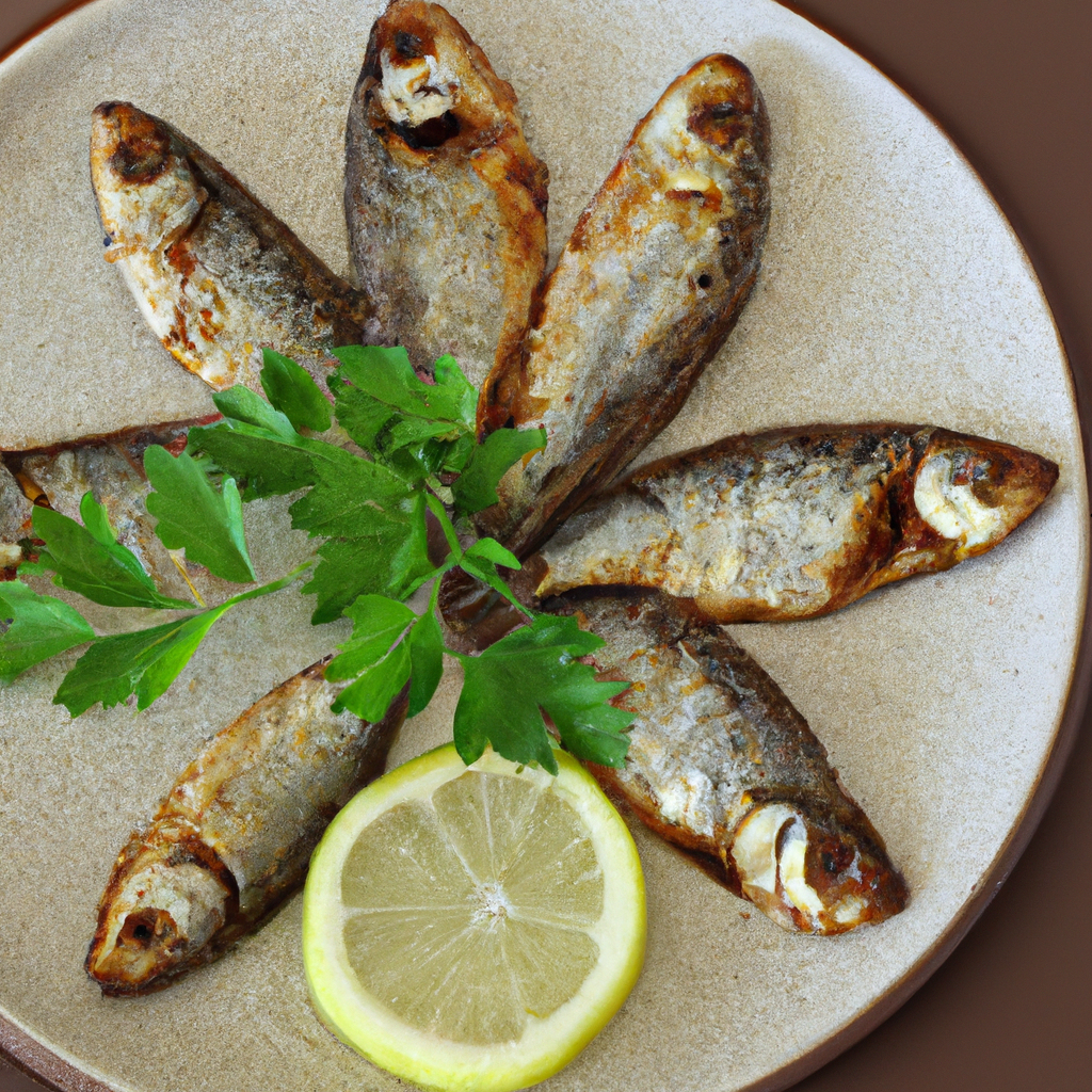 Gebratene Sardinen