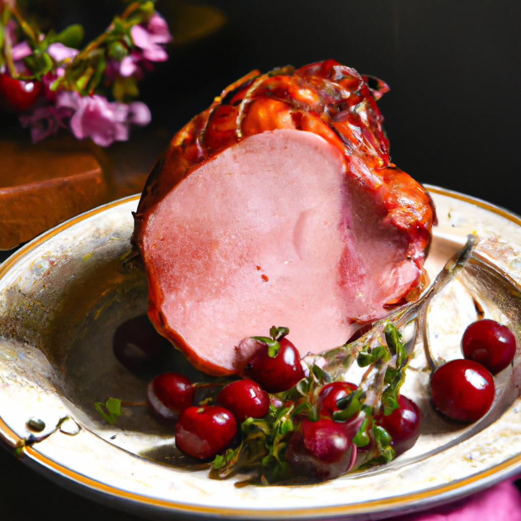 Cherry Glazed Baked Ham