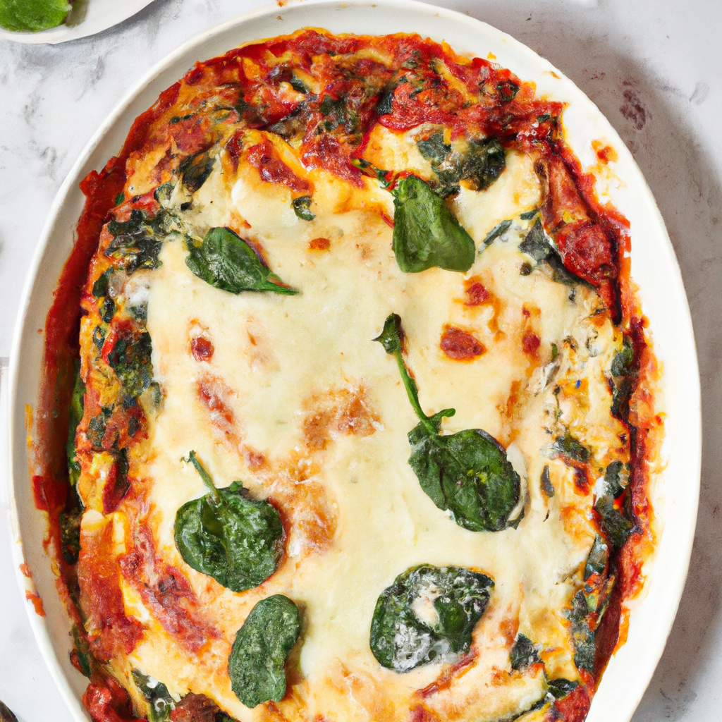 Spinat Tomaten Lasagne
