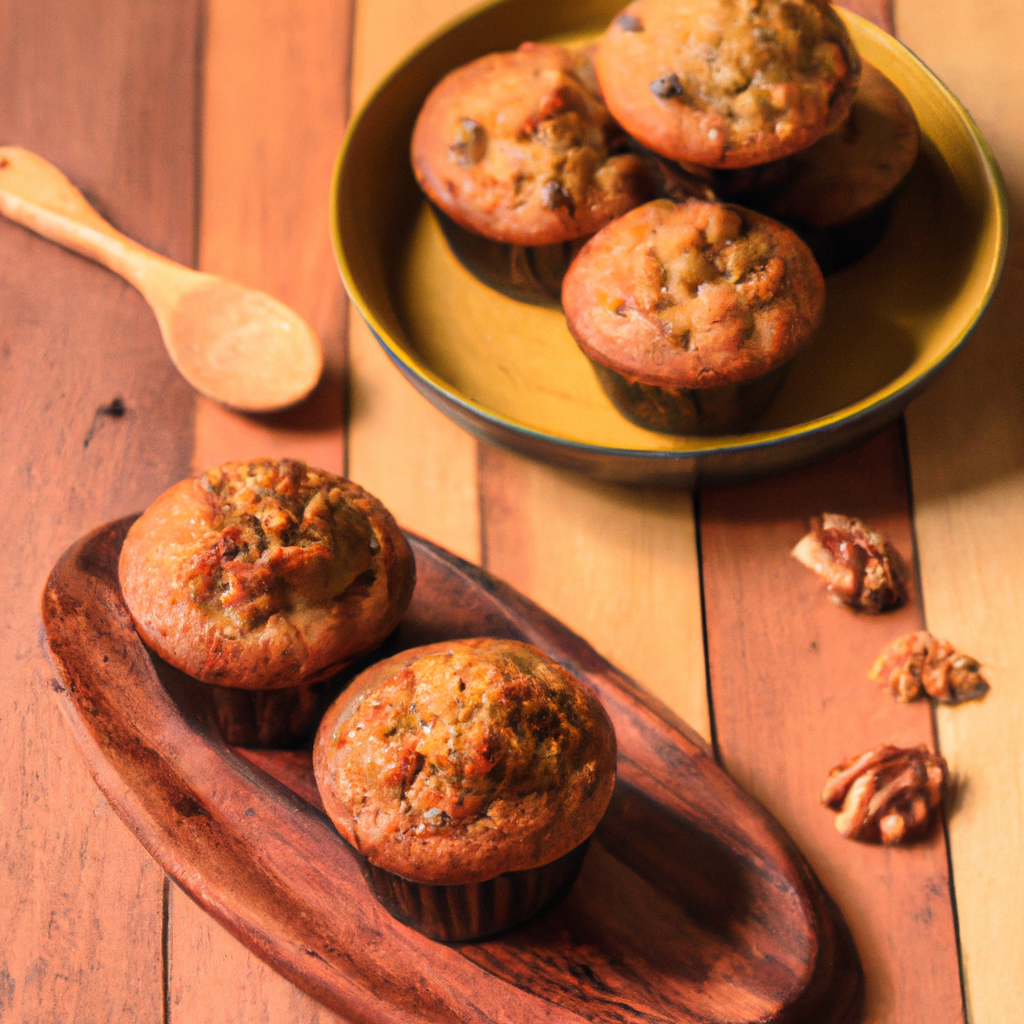 Black Walnut Banana Muffins