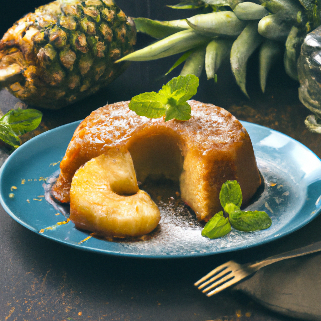 Butterscotch Pineapple Upside Down Cake