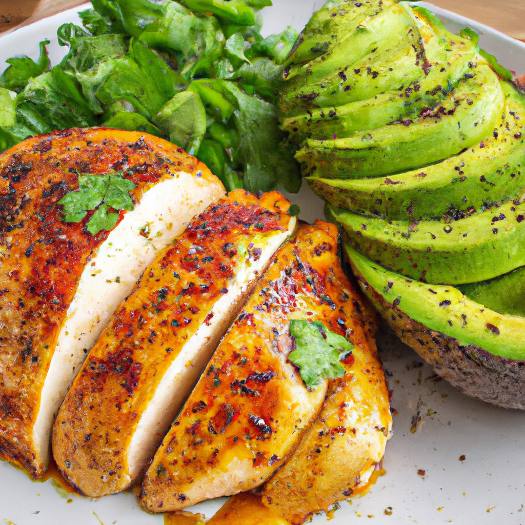 Avocado Glazed Chicken Breast
