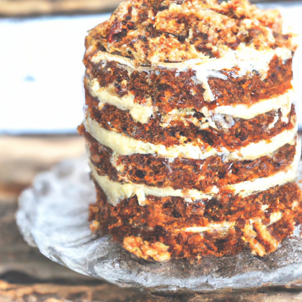 Carrot Cake With Black Walnut Frosting
