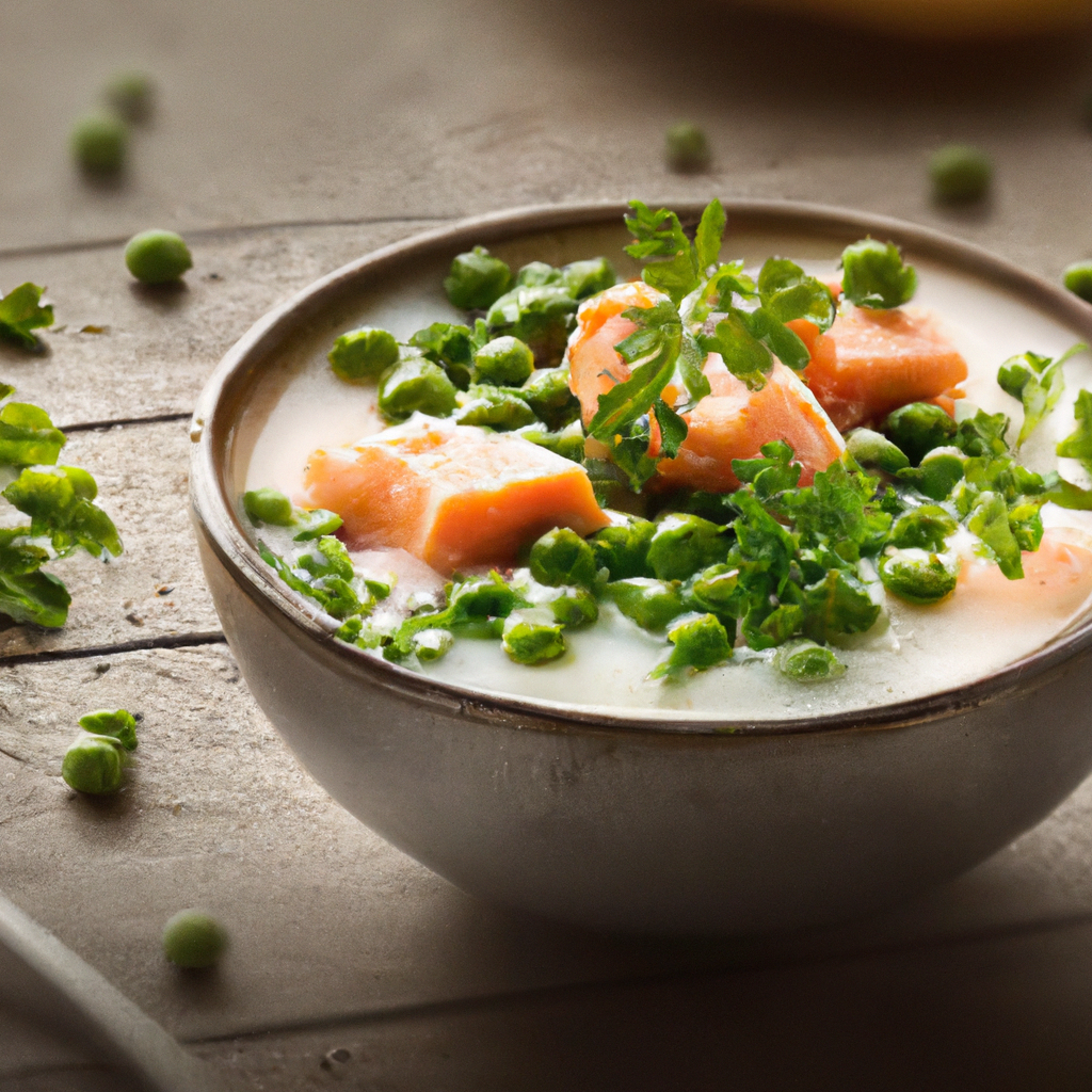Salmon And Pea Chowder