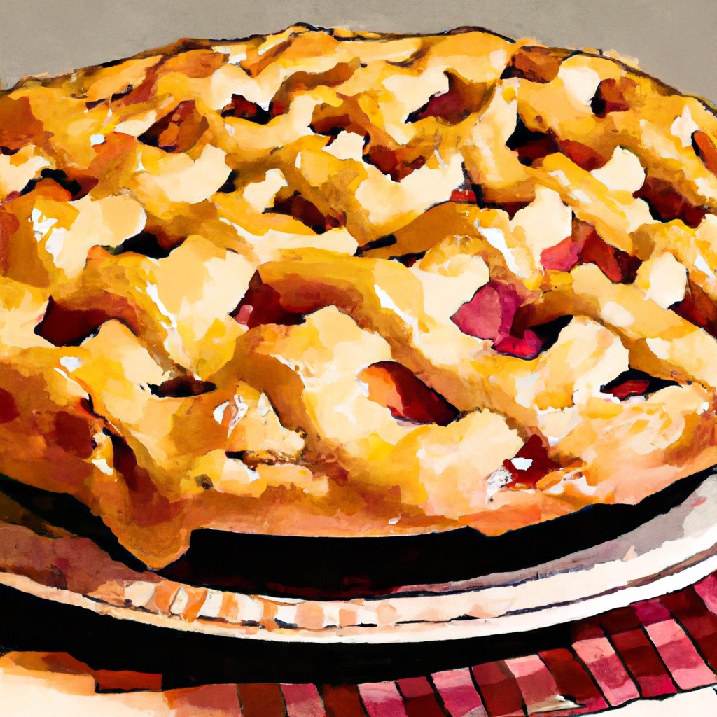 Grenadine Peach Pie