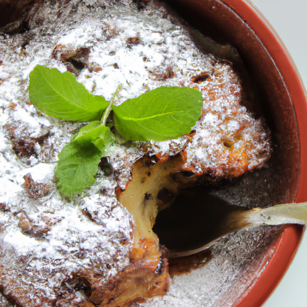 Microwave Chocolate Bread Pudding