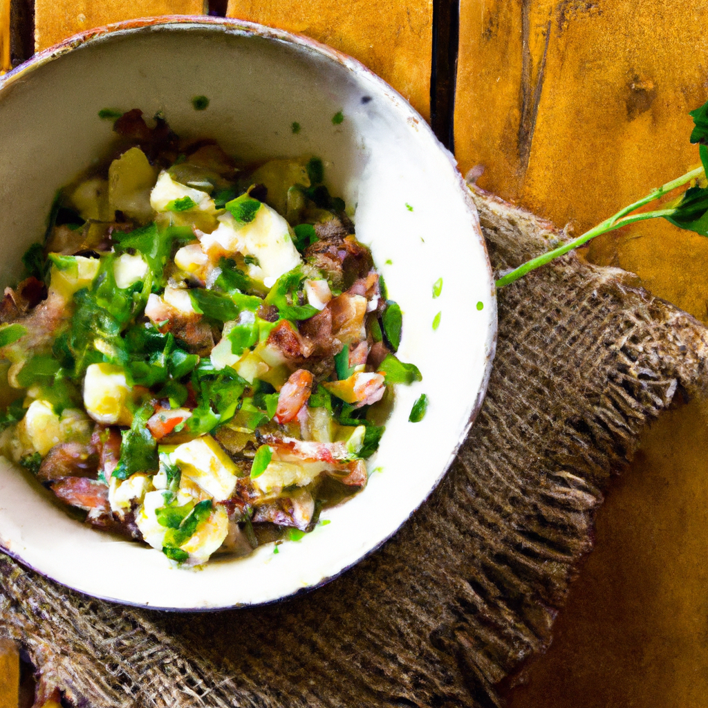 Hot Potato Salad With Bacon Specks