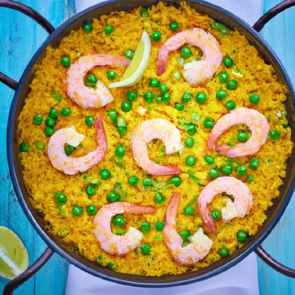Tropical Shrimp Paella