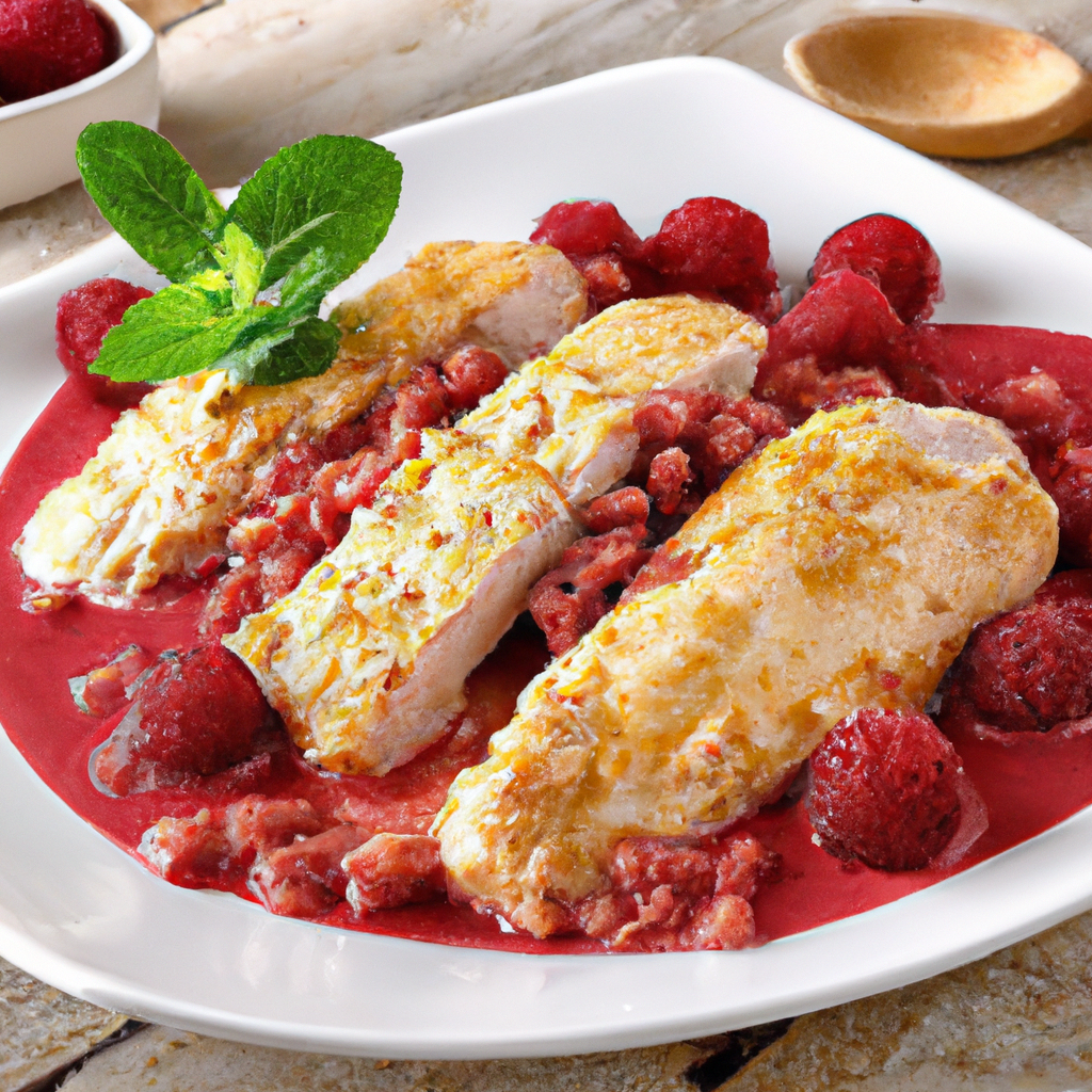 Chicken With Raspberry Cream Sauce