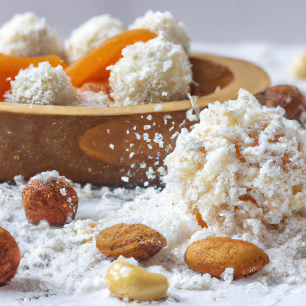 Macadamia And Apricot Kernel Snow Balls Raw