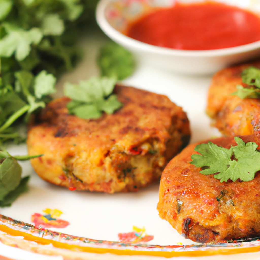 Bean Patties With Tomato Relish