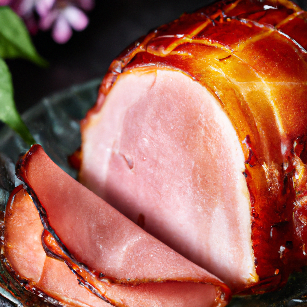 Maple Bourbon Glazed Ham