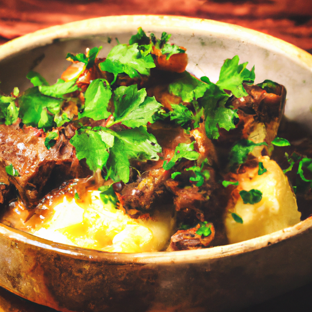 Braised Beef Caramelised Onions
