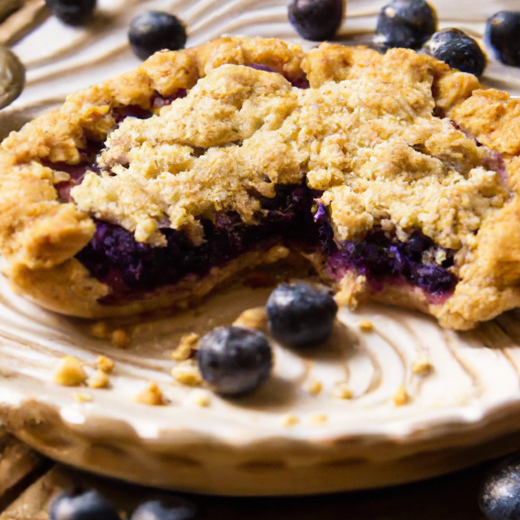 Double Blueberry Cookie Pie