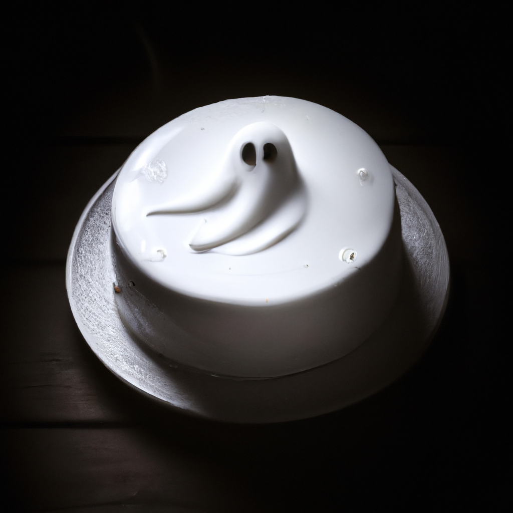 Ghost Cake With Flaming Eyes