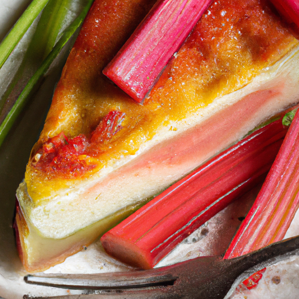 Rhubarb Cheesecake Pie