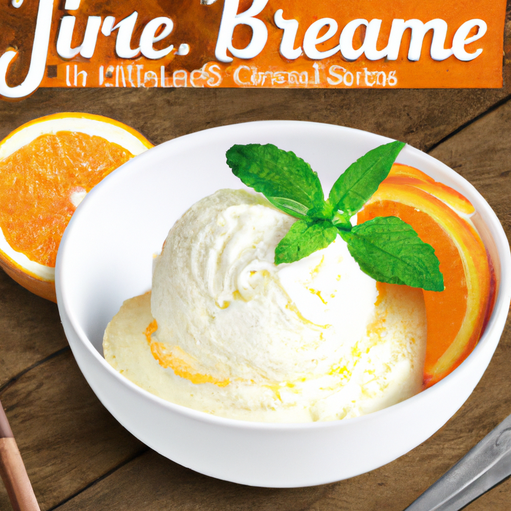 Ben  Jerrys Orange Cream Dream Ice Cream