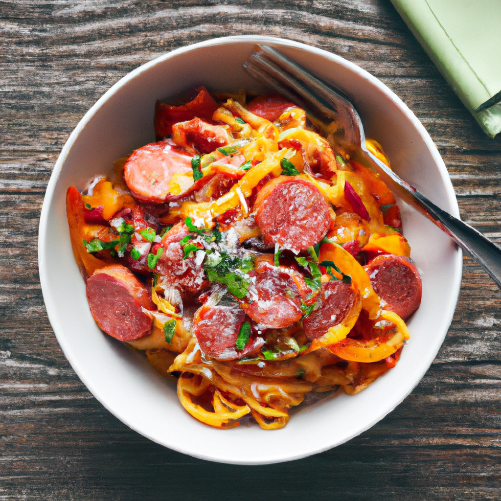 Kielbasa Peppers Pasta