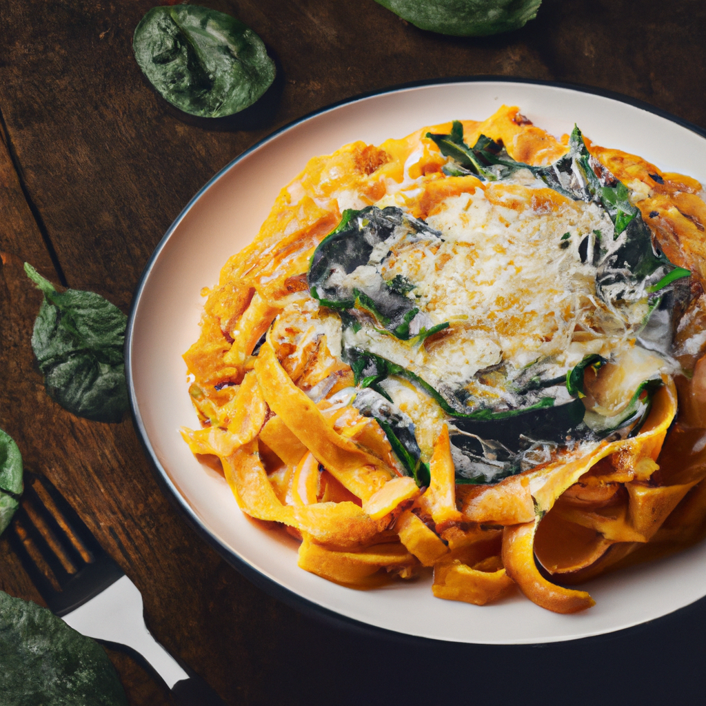 Recipe Pasta Pumpkin Spinach