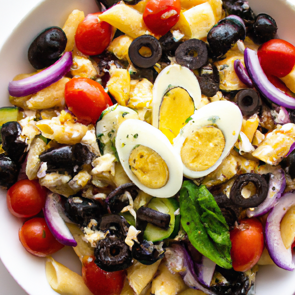 Chicken Egg Pasta Salad
