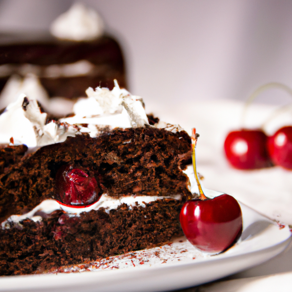 Chocolate Cherry Valentine Torte