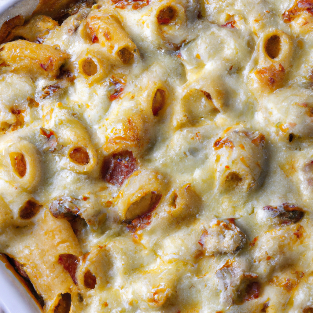 Cheese And Sausage Pasta Bake