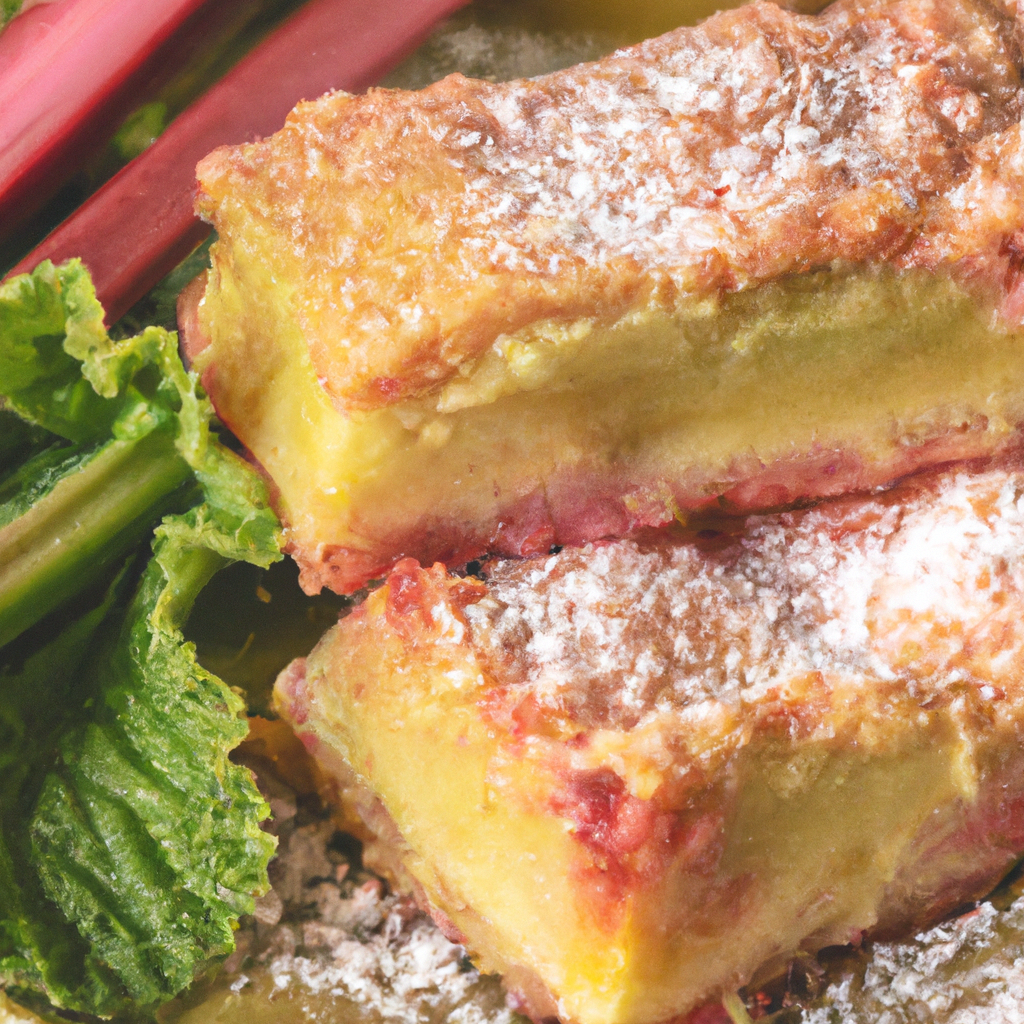 Rhubarb Dream Bars