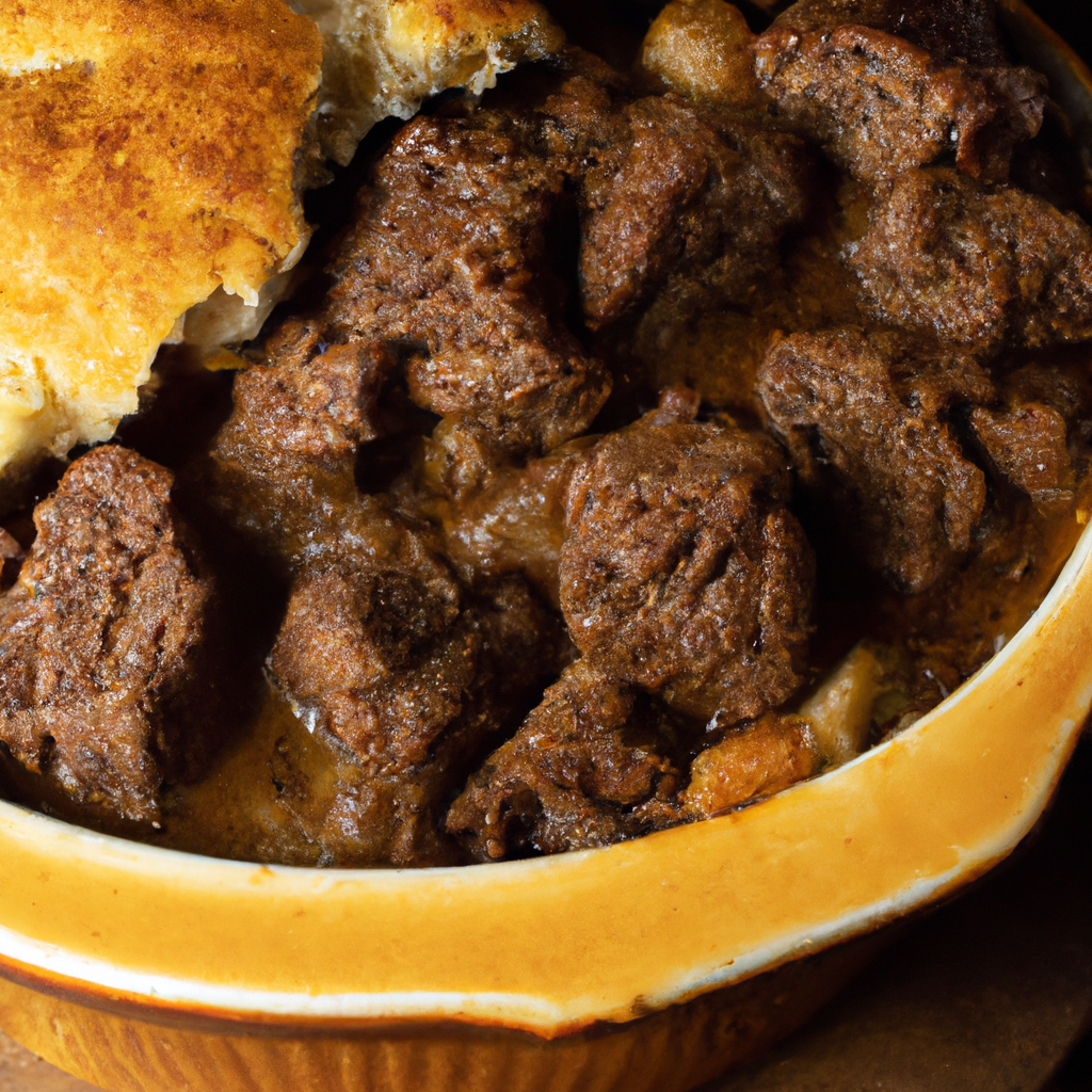 Biscuit Topped Lamb Casserole