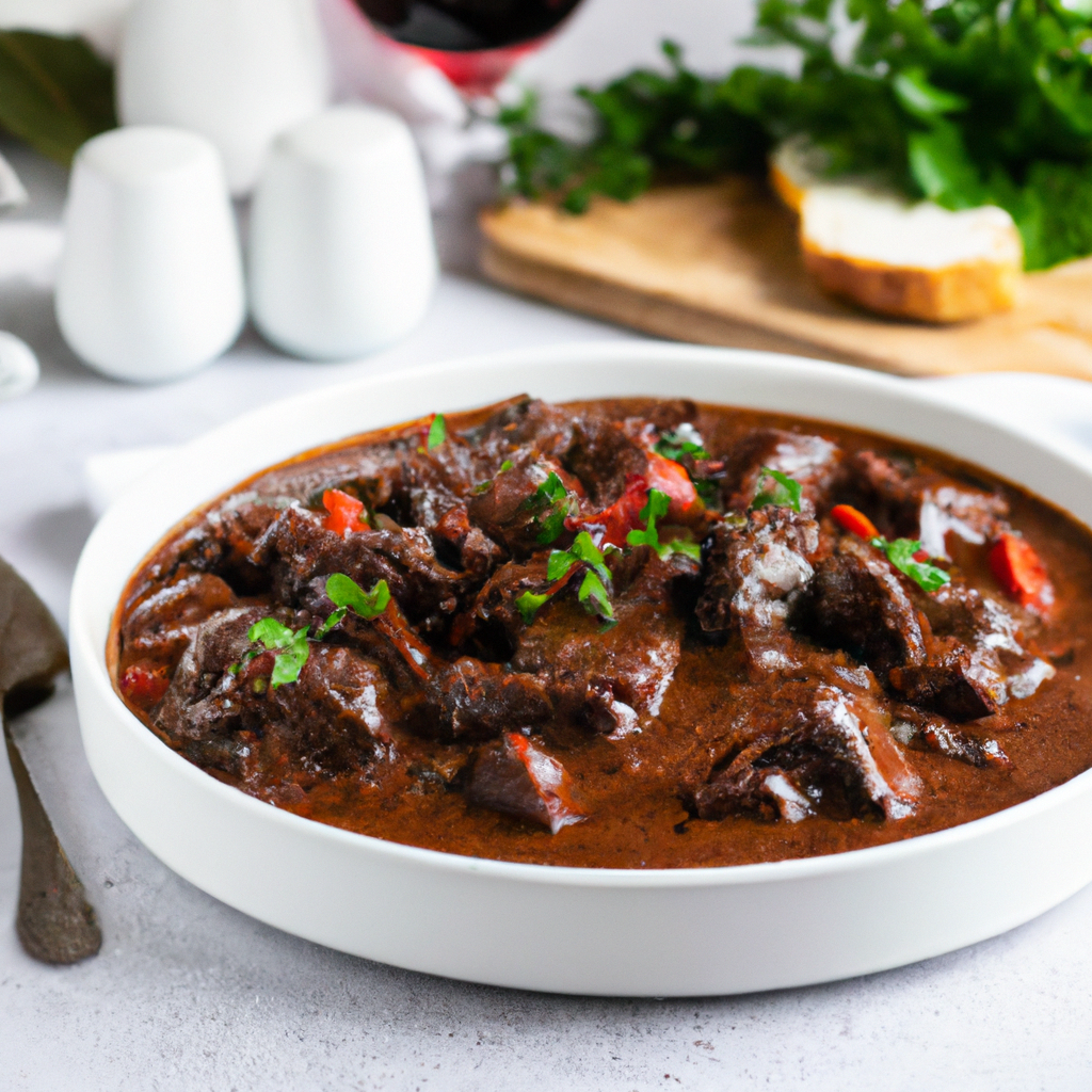 Slow Cooked Beef Bourguignon