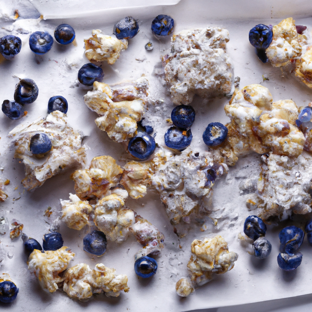 Low Fat Blueberry Popcorn Bars