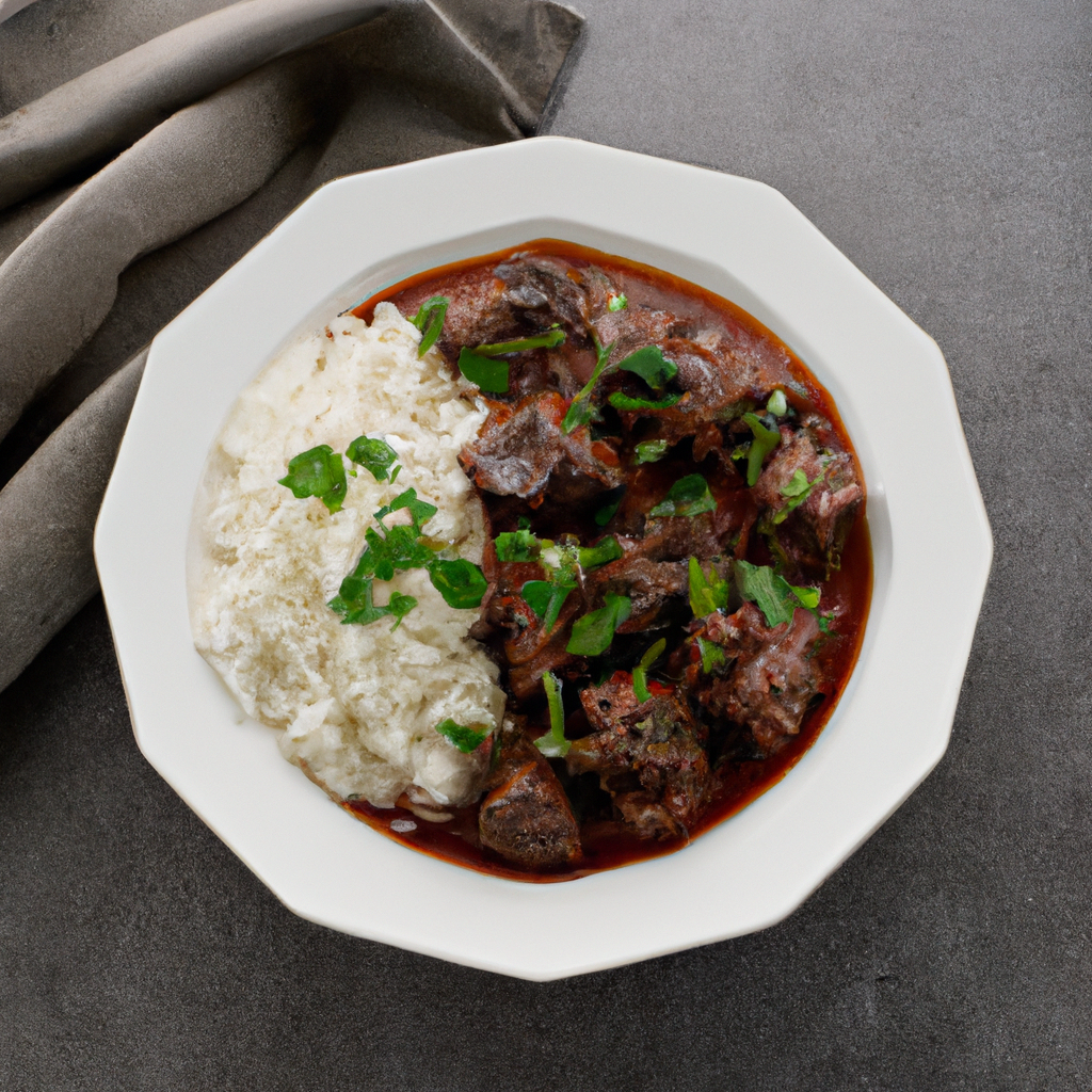 Beef Tips On Rice