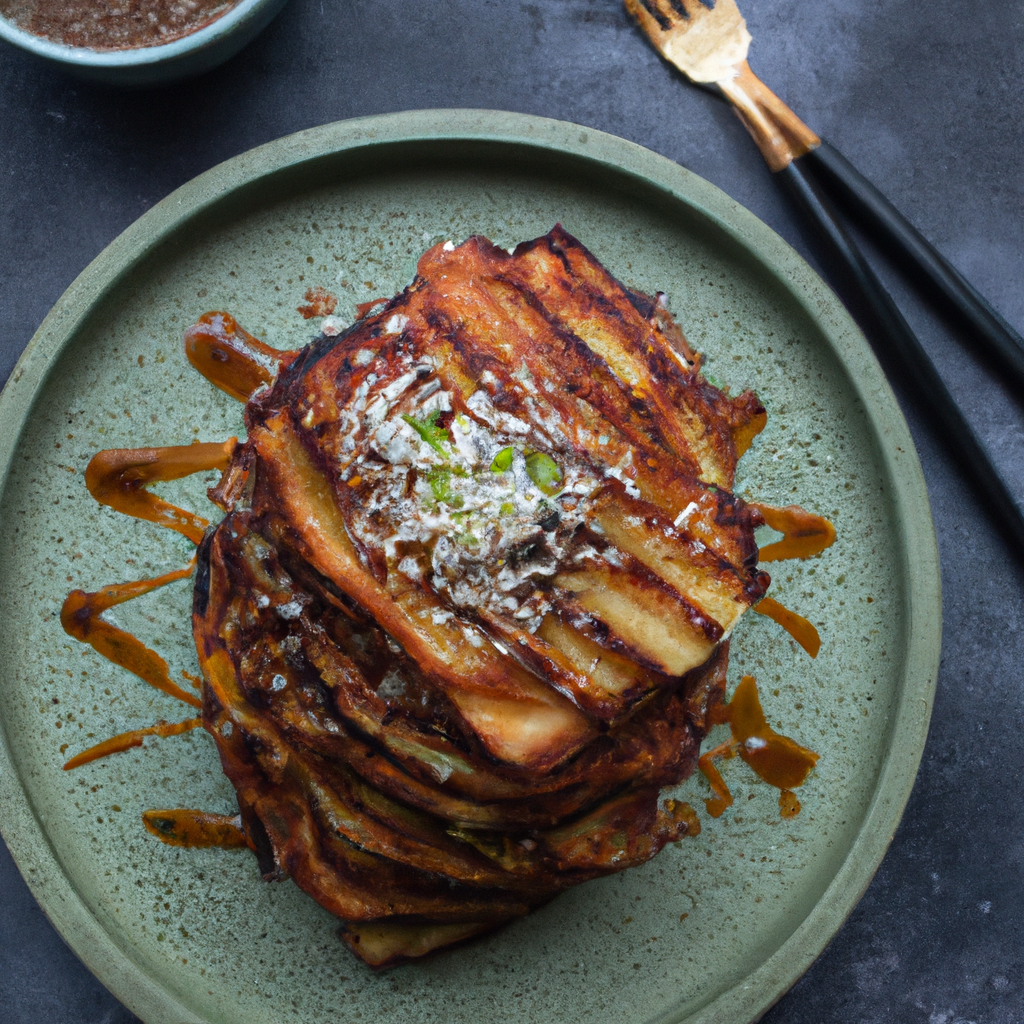 Making Kimchi Pancakes