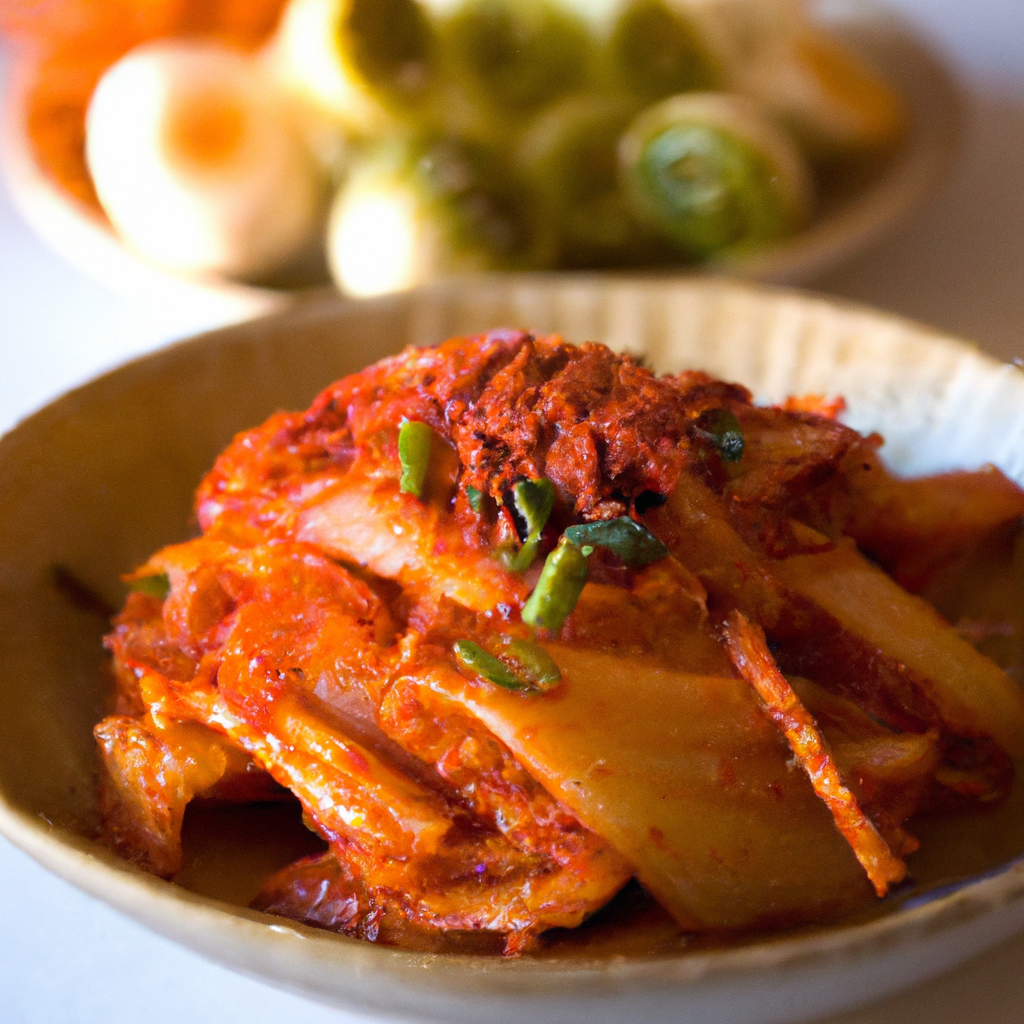 Homemade Kimchi With Napa Cabbage
