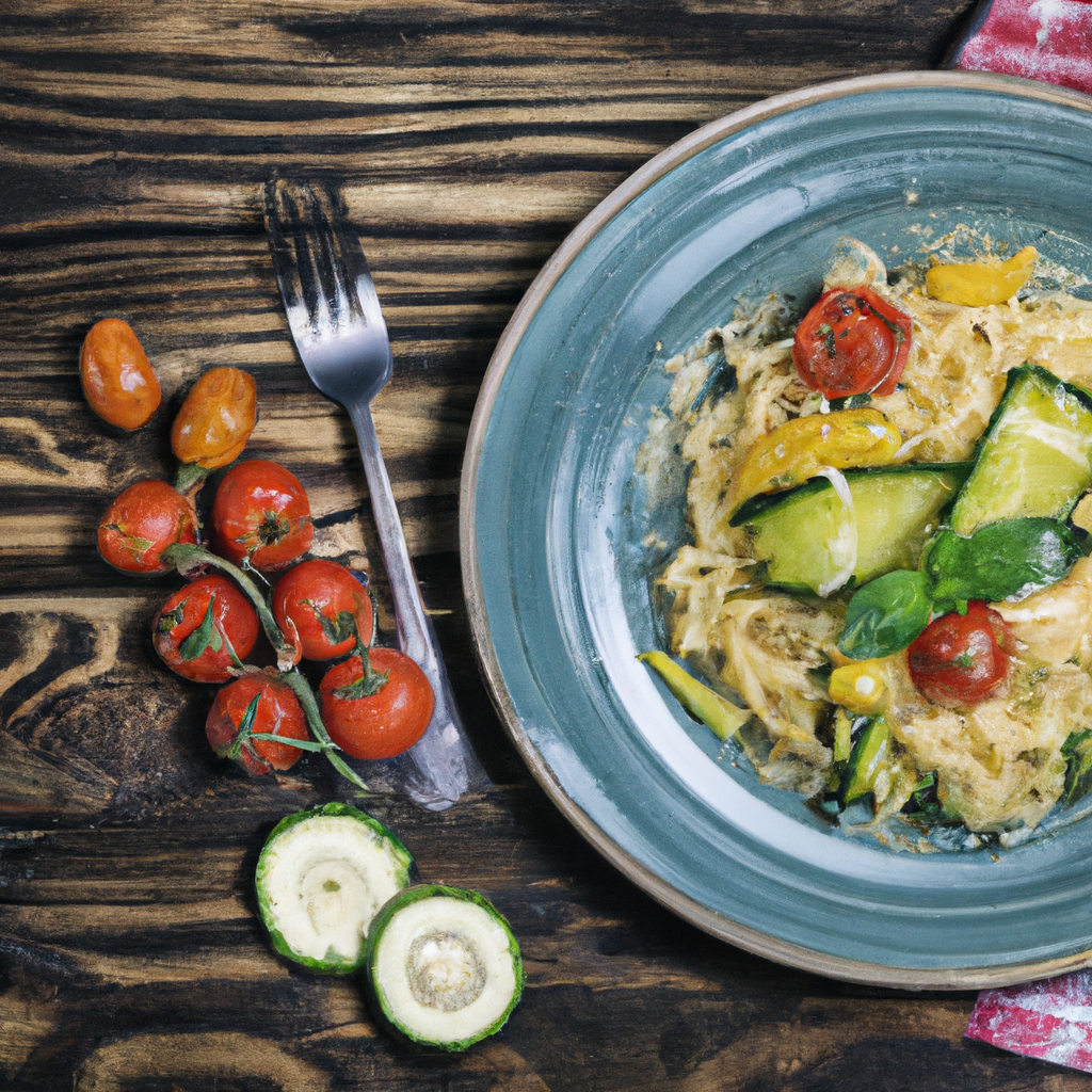 Pasta With Zucchini And Fresh Tomatoes