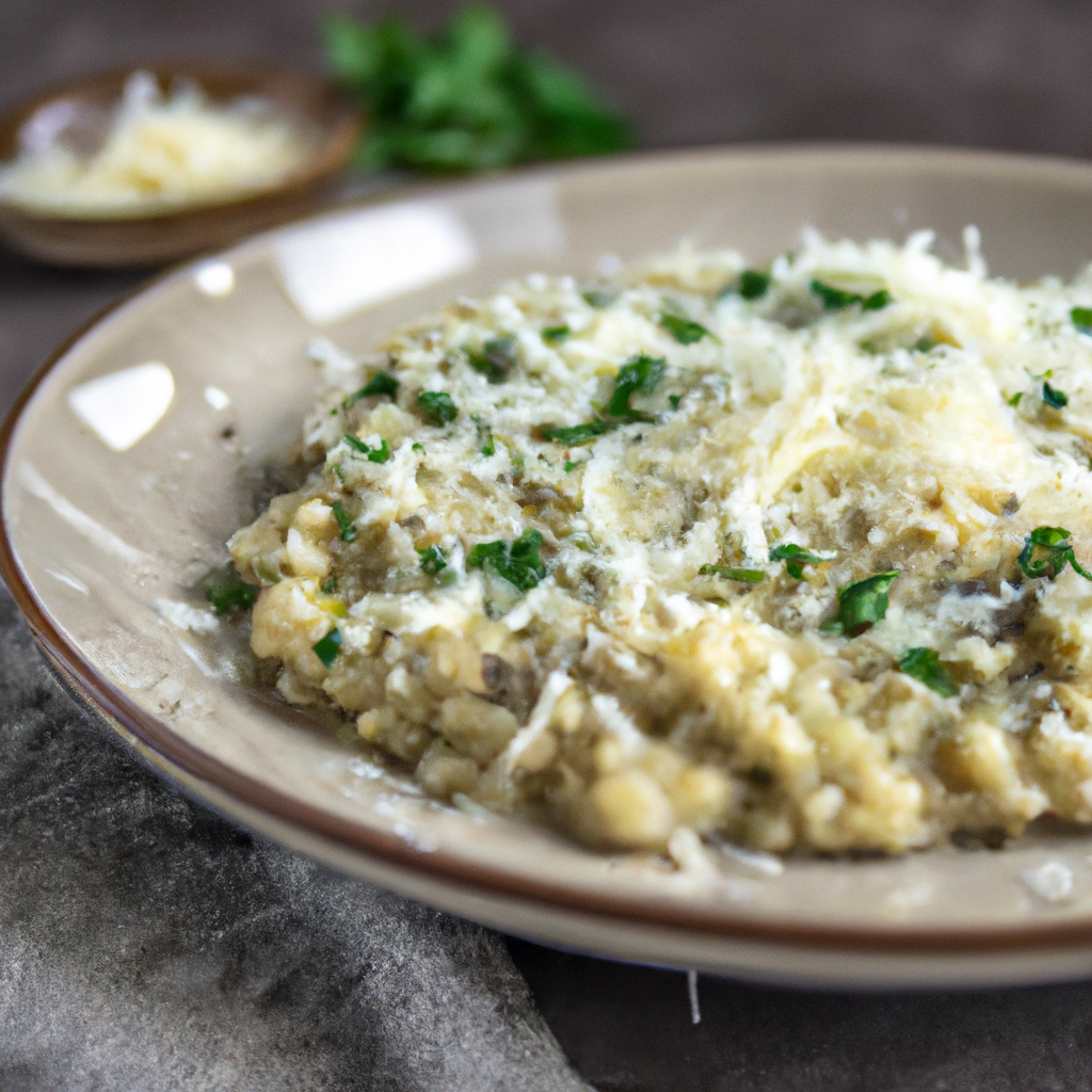Roasted Onion Barley Risot