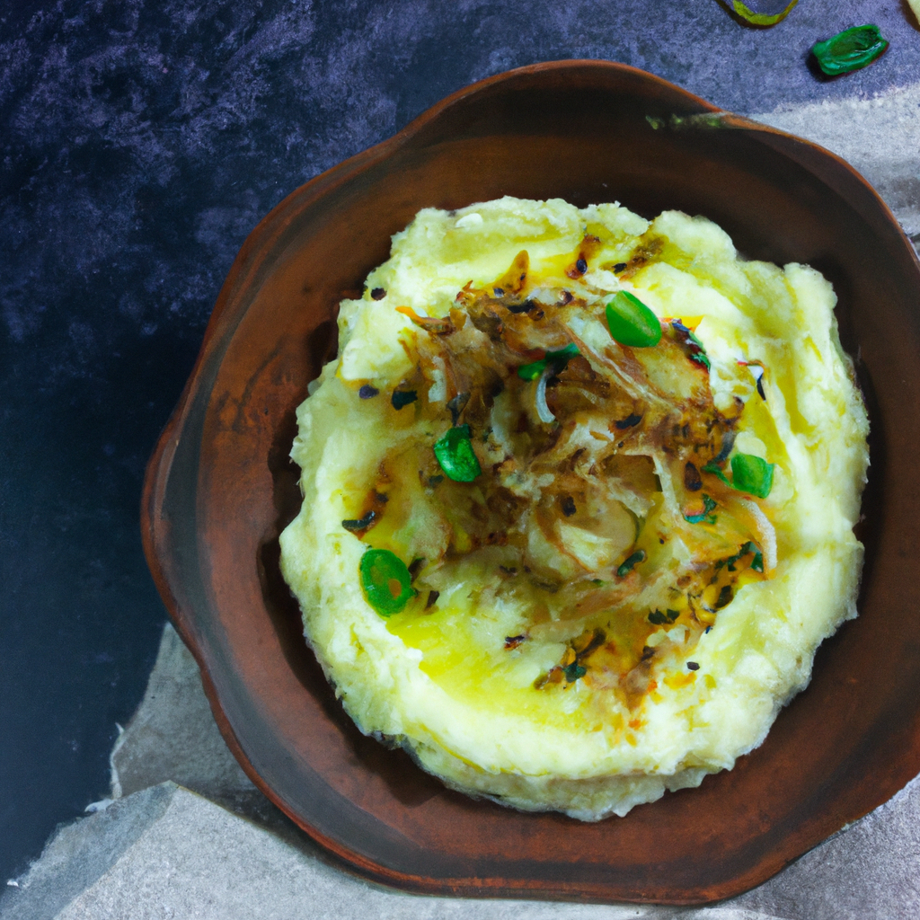 Onion Garlic Mashed Potatoes