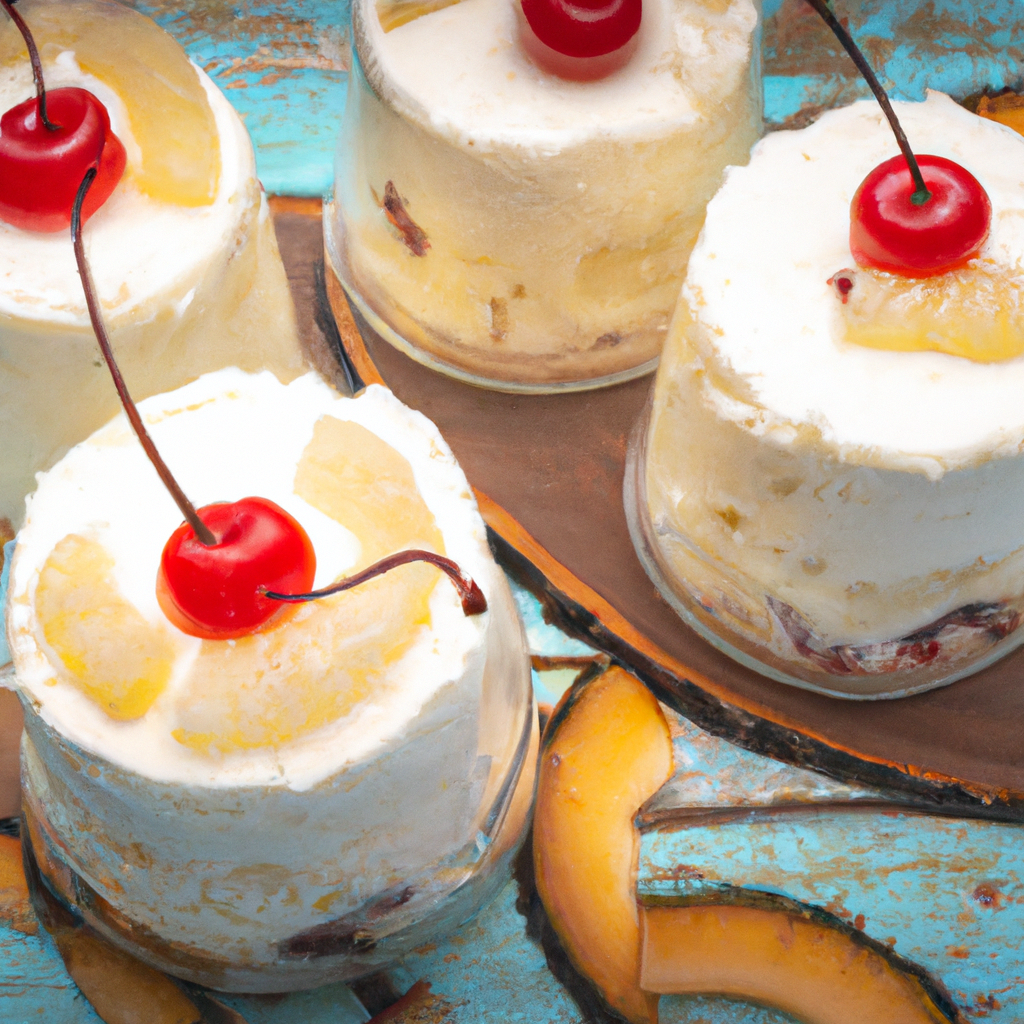 Pina Colada Jar Cakes
