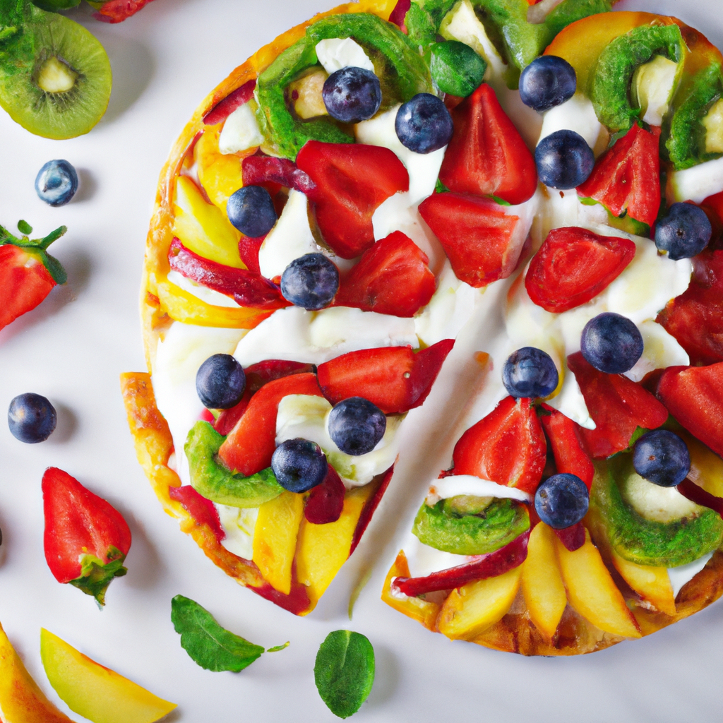 Fruit And Yogurt Pizza