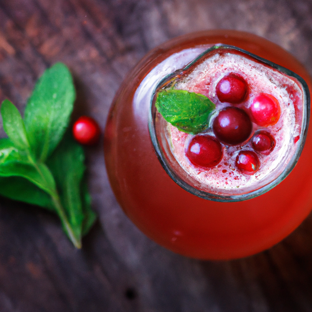 Fermented Cranberry Kombucha