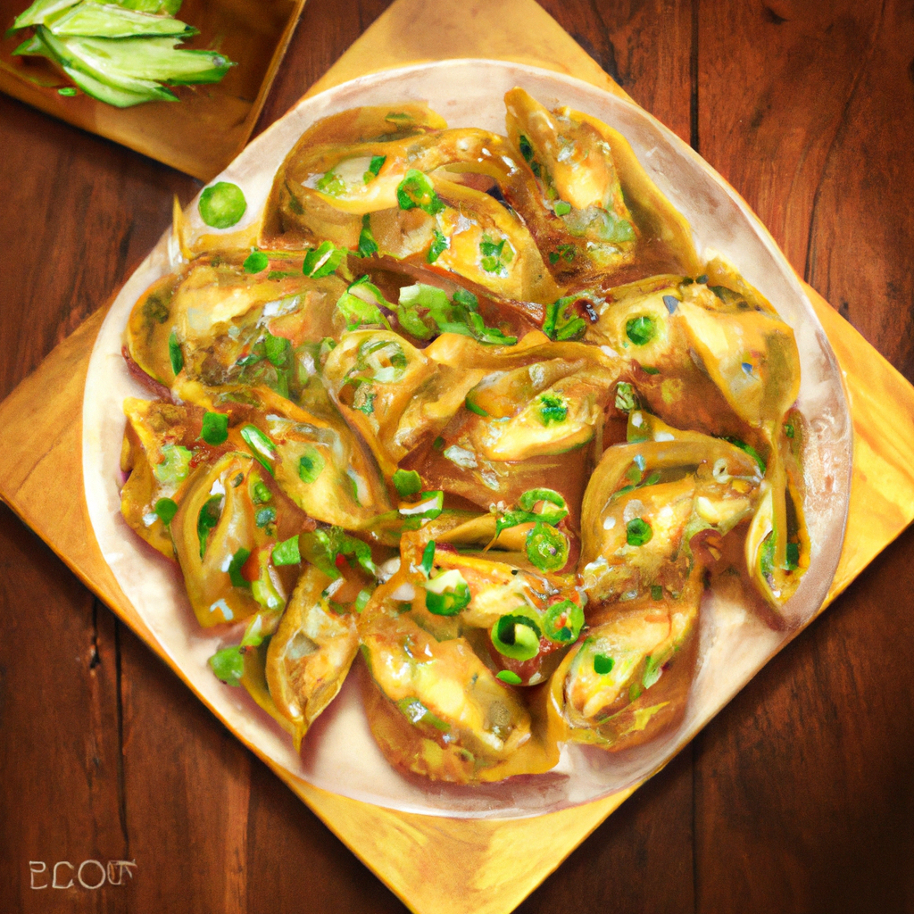 Green Chile Won Tons