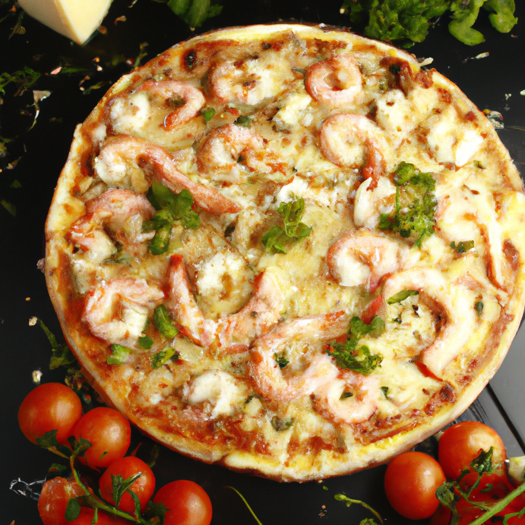 Shrimp And Fontina Pizza