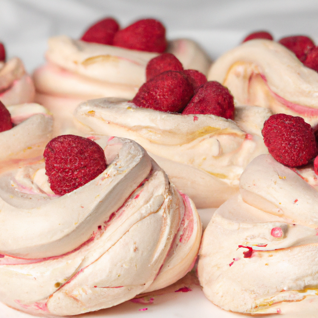 Raspberry Meringues