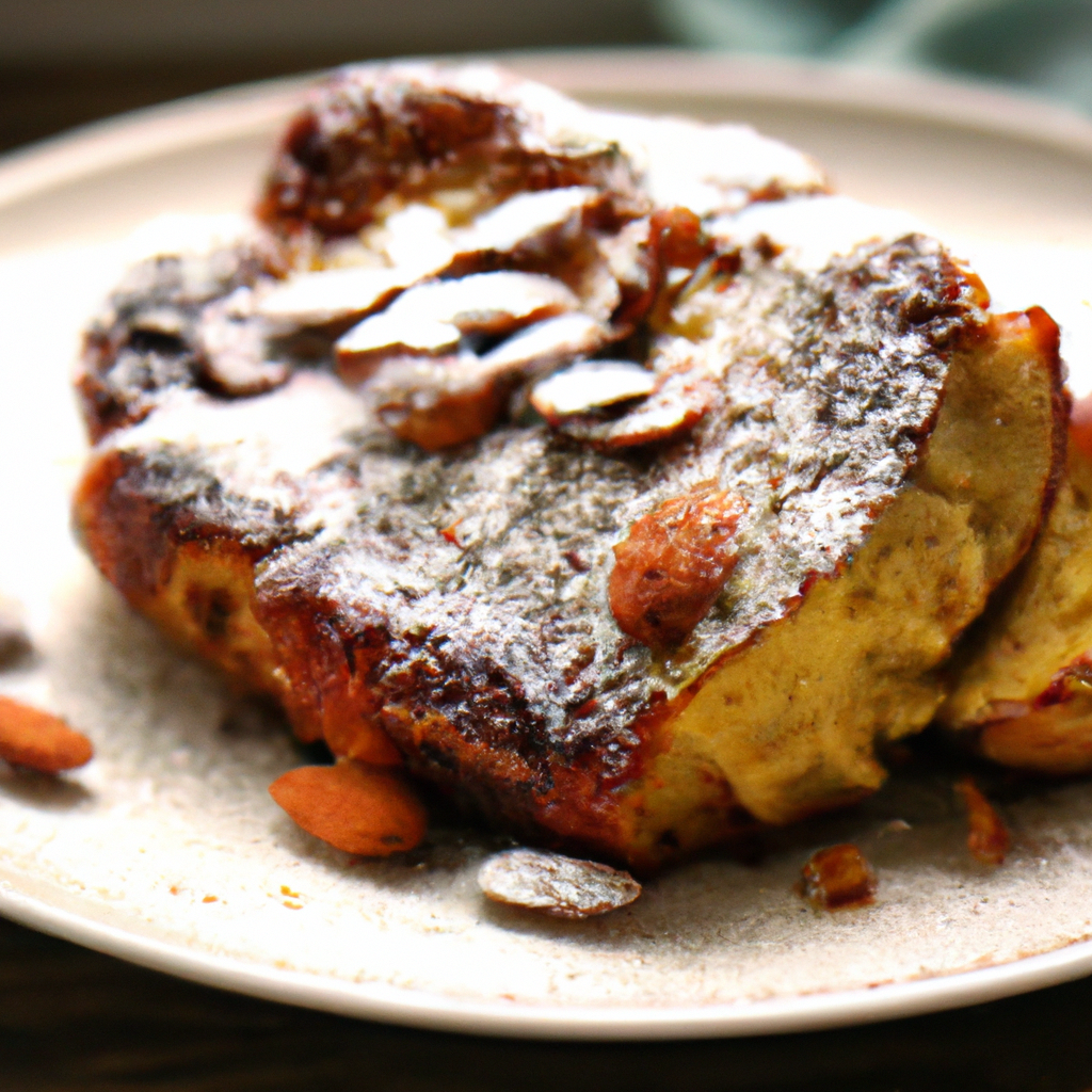Almond Eggnog French Toast