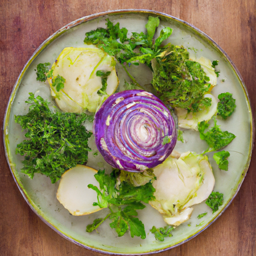 Vegetable Box Kohlrabi Cabbage And Broccoli