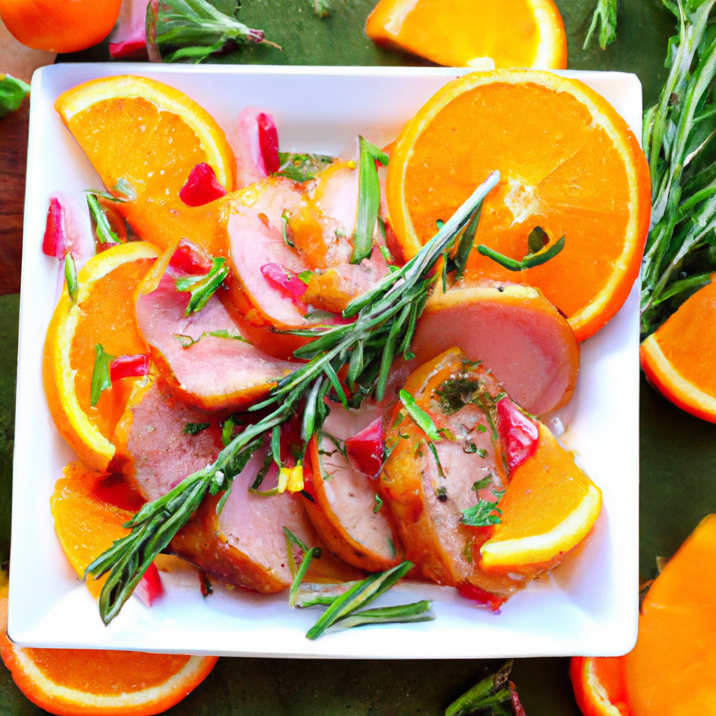 Mango Orange Glazed Ham