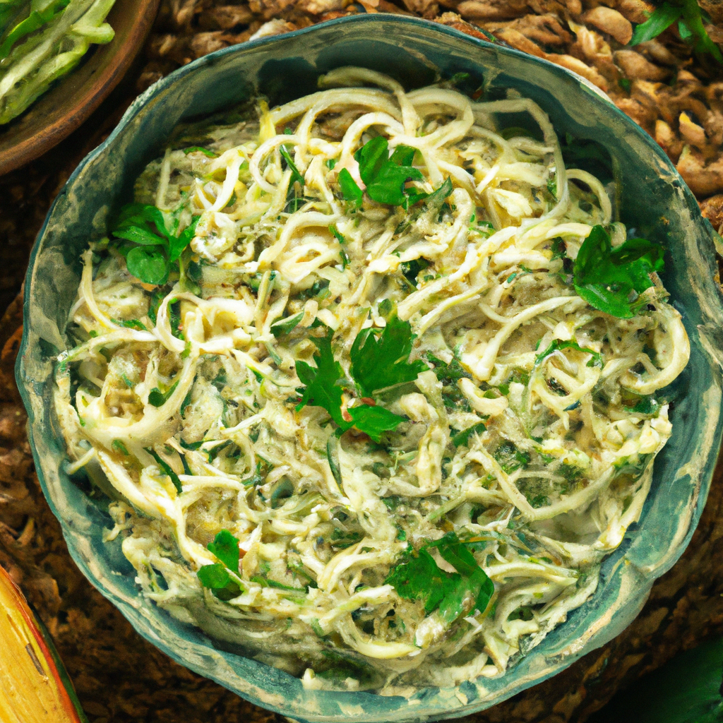Raw Vegan Cheesy Noodles