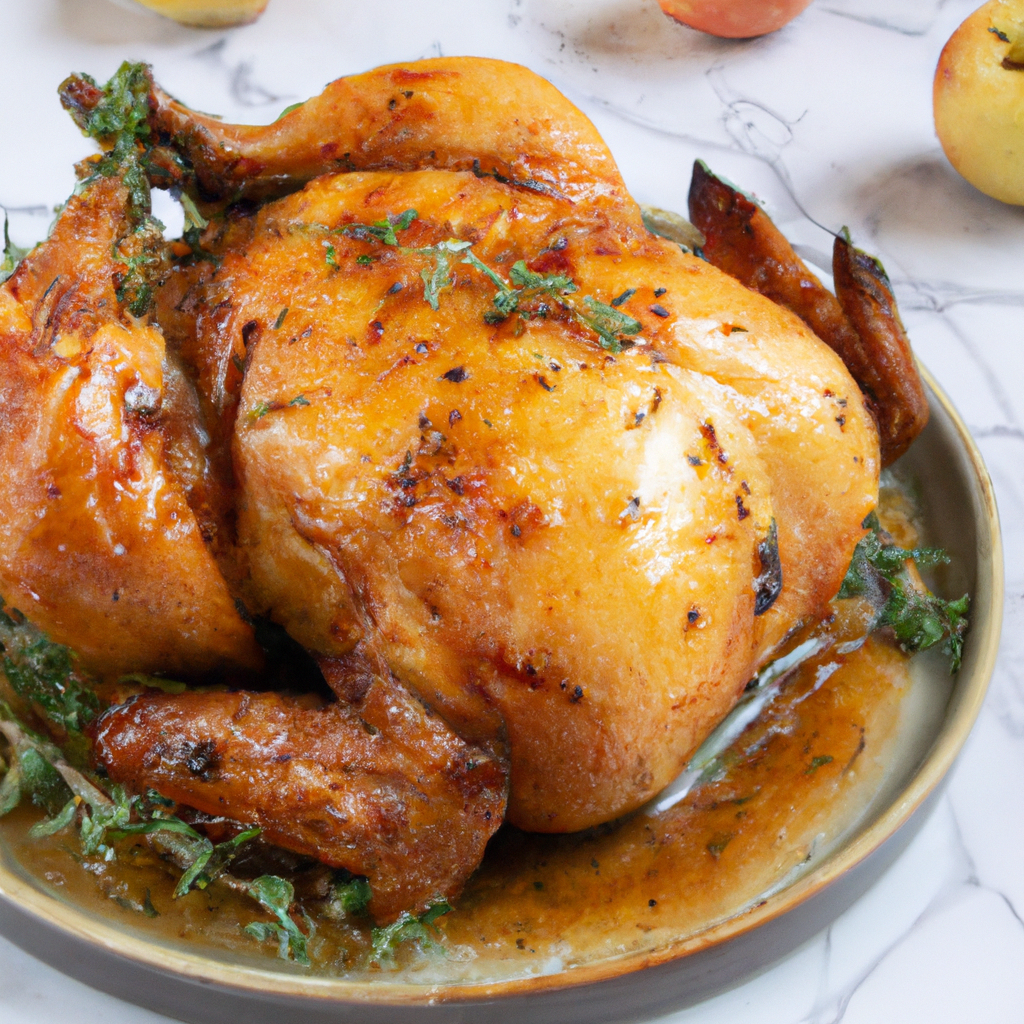 Apple Glazed Cornish Hens