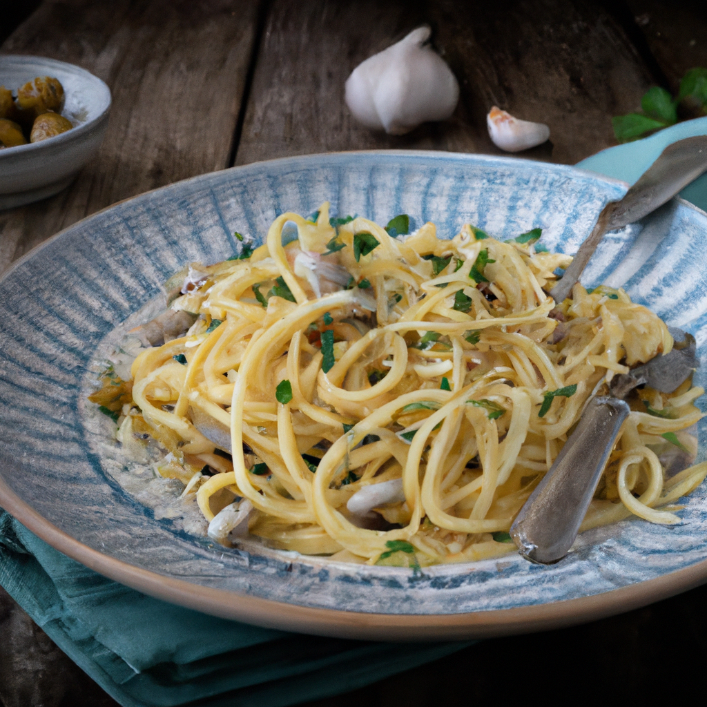 Alchemy Bucatini With Garlic Anchovy And Oil