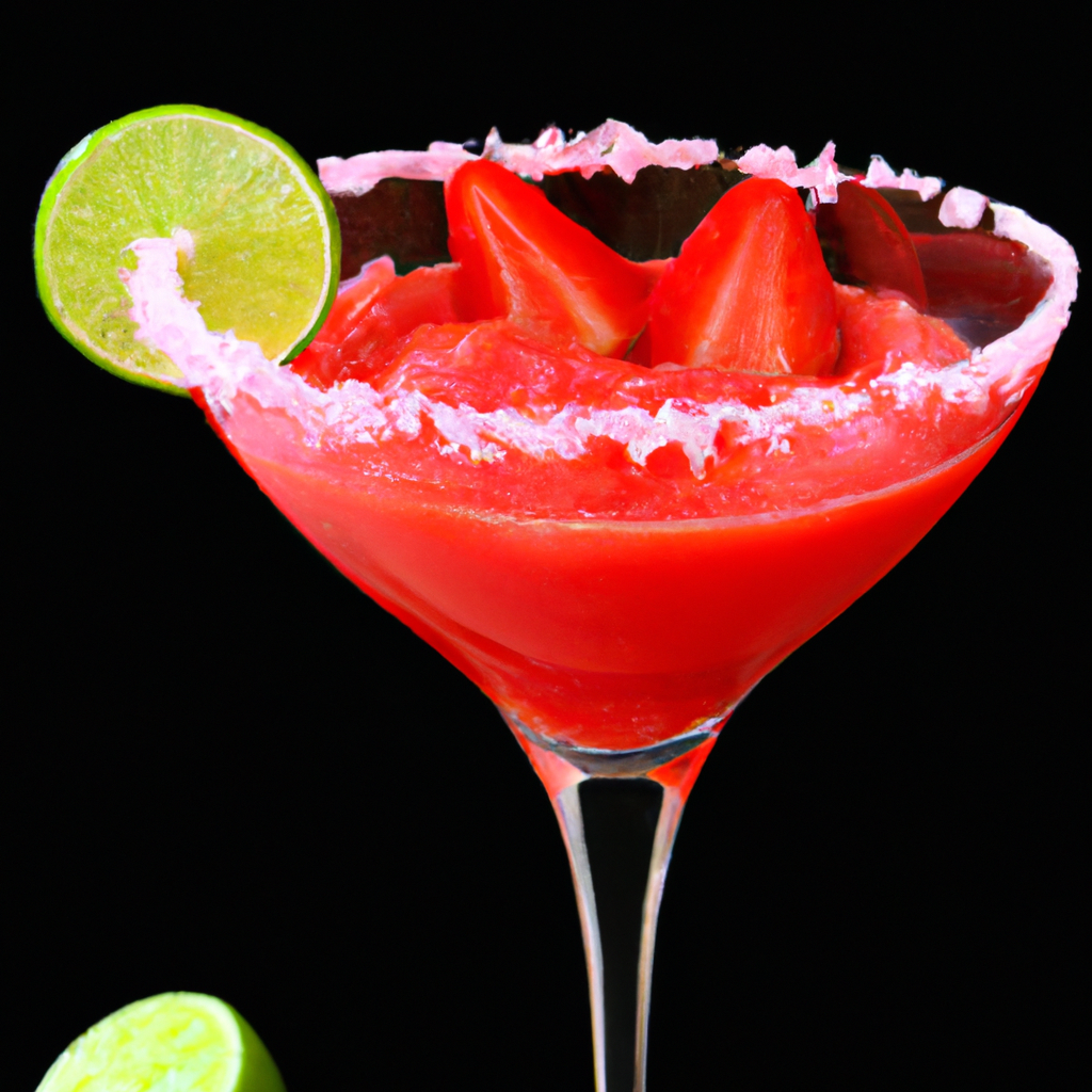 Frozen Strawberry Margarita Dessert
