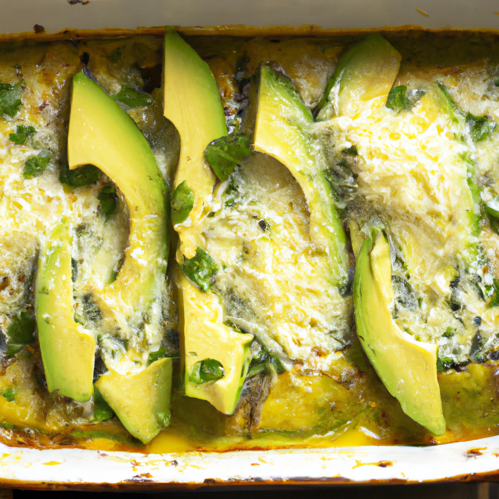 Green Chile Avocado Enchiladas